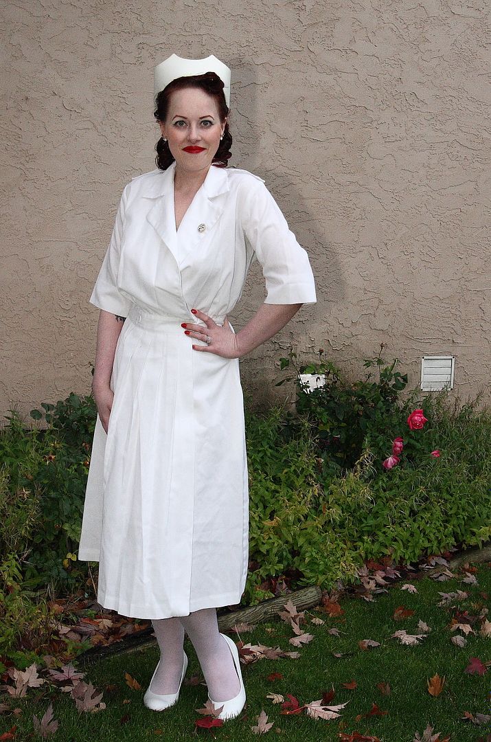 Vintage Nurse Dress Dress Yp